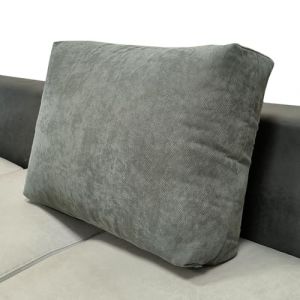 AQIGR Housse de Coussin 60x50 70x50 80x50 90x50 avec Fermeture Eclair Cach&eacute; Taie Oreiller Super Doux pour D&eacute;coration Coussin Canape Salon Jardin Fauteuil Lit(Gray,70x50x18cm) (AMZGRZ, neuf)