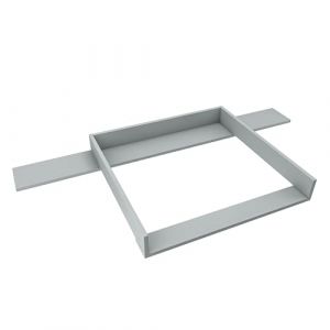 regalik Plan à Langer avec Plateau pour Hemnes d'IKEA, Extension pour Table à Langer pour Commode 50x160 cm, Amovible, Plan à Langer avec Façades Droites, Cendre (MMJMebel, neuf)