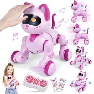Joellfuner Chat Robot Télécommandé, Robot Programmable pour Enfants, Jouet Intelligent Robot Interactifs Pet, Cadeaux Créatifs pour Garçons et Filles 3-12 Ans (Shadow Panther, neuf)
