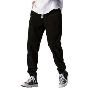 Pantalon sarouel japonais d'hiver en velours côtelé pour homme, pantalon de jogging décontracté, hip-hop, rue pour homme (coffeeeo, neuf)