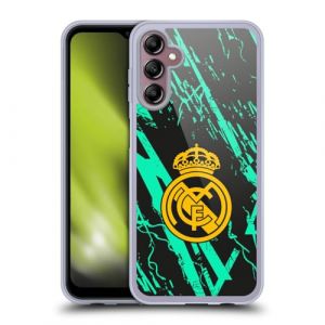 Head Case Designs sous Licence Officielle Real Madrid CF Vert Et Or Urbain Coque en Gel [Protection de Qualit&eacute; Militaire] Compatible avec Samsung Galaxy A14 5G (eCell, neuf)