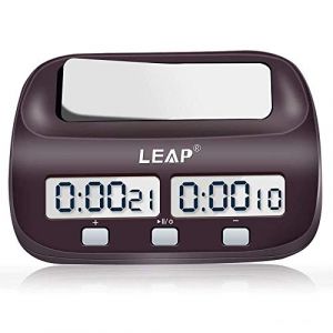 LEAP Horloge d'échecs Pendule d'Échecs Chess Clock chronomètre Professionnel d'échecs, Affichage de précision numérique de Haute définition Certification de Fide Emballage Cadeau Exquis (JTcymstore, neuf)
