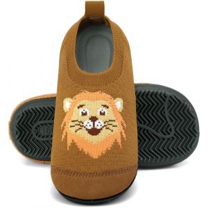 Pantoufles pour enfants et garçons - Confortables - Semelles épaisses - Antidérapantes - Respirantes - Chaussures pieds nus - Avec avant résistant à l'abrasion - Pour la crèche, bleu, 25.5/26 EU (Aiseyi Shop, neuf)