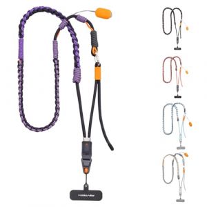 PGYTECH LinkGo Sangle de Photographie pour T&eacute;l&eacute;phone, Version tress&eacute;e, Sangle R&eacute;glable, pour iPhone, Android et la Plupart des Smartphones, Violet Aurore (PGYTECH-Direct, neuf)