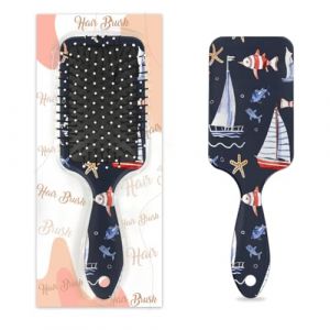 Mexpekil Brosse &agrave; cheveux de massage pour homme et femme - Brosse d&eacute;m&ecirc;lante pour cheveux humides ou secs - Peignes &agrave; coussin d'air doux (phare, bateau, poisson) (HSYOYO, neuf)