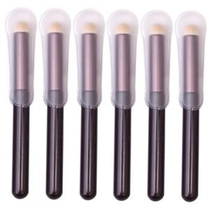 Cabilock Lot De 6 Pinceaux Maquillage Visage, Applicateurs Fond De Teint Mousse, Format Portable Manche En Plastique, Usage Double Pour Poudre Et Liquide, Kit Professionnel Pour Maquillage Quotidien (Thomas Zack Yang, neuf)