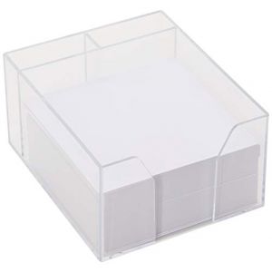 Interdruk Kospapbkubm Memo 85 x 85 x 35 mm Feuilles Volantes Dans Un Bloc de Plastique Support, Blanc - Version Anglaise (PolskaKsiegarnia-FR, neuf)