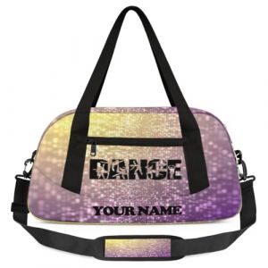 Sac de danse personnalis&eacute; Sac de sport pour fille, Sac de sport personnalis&eacute; Sac polochon Sacs de week-end Sac polochon de voyage, couleur #23 (KKAYHA, neuf)