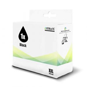 1x MWT Cartouche d'encre Compatible pour HP OfficeJet 3830 3831 3832 3833 3834 3835 3836 4650 4654 4655 4656 4657 4658 Wie 302XL 302 XL Noir (mehrwegtoner, neuf)