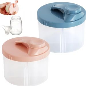 2 Pièces Doseur de Lait Bebe Boite Doseuse Lait Poudre Doseur Lait én Poudre Bebe Accessoire Bebe Doseuse de Lait Bebe Boîte Doseuse Lait BéBbé Boite Hermetique Préparateur Biberon (SAITUO EU, neuf)