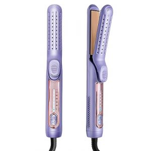 Lisseur Cheveux, Lisseur Titanium, Lisseur Cheveux Professionnel avec Refroidissement Rapide par Air, Lisseur Plaque Large PTC Chauffe Ultra Rapide, Temp&eacute;ratures de 140-220&deg;C (SHUANG DING XIN, neuf)
