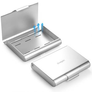 Oralphi Boîte Appareil Dentaire en Aluminium,Étui à Dentier avec Trous d'Aération,Boite Gouttiere Dentaire,Boite pour Appareil Dentaire Orthodontiques,Protege dent Appareil Dentaire (Oralphi-FR, neuf)