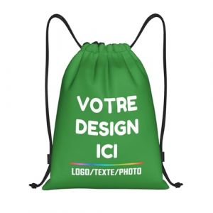 Tingwei sac a dos personnalisable Sac de sport homme et femme personnalisée,sac de foot, sac de sport avec photo/logo/texte idéal pour la salle de sport, les voyages et les activités quotidiennes (beiruolanmaoyi, neuf)
