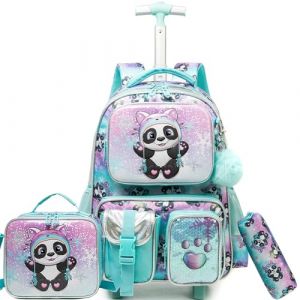 HTgroce Cartable Fille Primaire Roulette, Sac a Roulette Fille CP CE1 (Lldaily EUR, neuf)