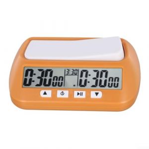 Hasaller Horloge num&eacute;rique d'&eacute;checs - Minuteur de tournoi - Compte &agrave; rebours - Chronom&egrave;tre num&eacute;rique - Compte &agrave; rebours num&eacute;rique pour jeux de soci&eacute;t&eacute; - Chronom&egrave;tre - Double contr&ocirc;le de l'heure (Sellwellmall, neuf)