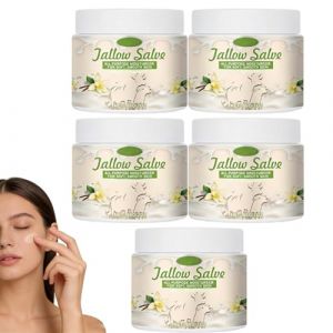 Cr&egrave;me hydratante au suif de b&oelig;uf nourri &agrave; l'herbe, cr&egrave;me fouett&eacute;e au suif pour le visage et le corps, soin nourrissant au suif de b&oelig;uf, baume hydratant intense au suif, cr&egrave;me hydratante au suif (5PCS) (Lumina rouge, neuf)