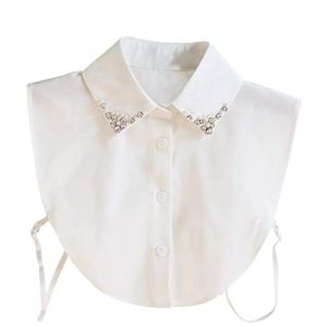 Hocaies Faux Col Chemise Femme Col Blanc Amovible Femme Chemises Faux Collier D&eacute;tachable Faux Col Blanc pour Femmes Filles pour Chemisiers Chandails Robes (hanjinsw, neuf)