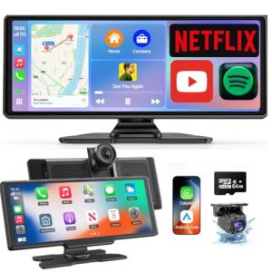 2025 Viserys D4 | Ecran Apple carplay sans Fil 10,26" avec IA Intelligente | CarPlay Voiture Android Auto + Camera Voiture + Caméra de Recul avec Fil | Autoradio Bluetooth | Carte SD 64 Go (VISERYS, neuf)