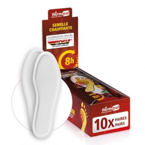 THERMOPAD Semelles chauffantes XL (42-43) : 10 Pairs de chaufferettes pour jusqu'&agrave; 8 Heures de Chaleur - pour Les Chaussures de Ski et Les Bottes - activ&eacute; par l'air - Utilisation imm&eacute;diate (warmpack_shop, neuf)