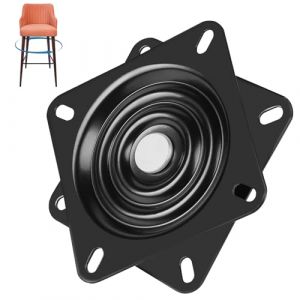 LALAGO Table Tournante de Chaise Pivotante, Plateau Tournant Roulement à Billes, 127*127*20,5 mm, Max 200kg, Plateau Tournant à Roulement à Billes à 360 °, pour Tabourets Tables Étagères TV (5 inch) (Lalago2022, neuf)