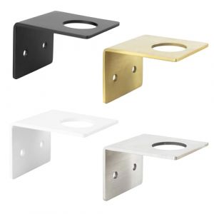 Natural Goods Berlin 1x Support pour Distributeur de Savon Single - Fixation en m&eacute;tal argent&eacute; bross&eacute; - Support Mural sans per&ccedil;age pour DIY Distributeur de Savon en Acier Inoxydable (NaturalGoodsBerlin, neuf)