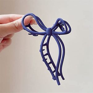 Pinces à cheveux, pinces à griffes, pinces à griffes, pince à cheveux, pince à requin, pince à cheveux creuse de couleur unie for femme, pince à cheveux rétro géométrique en forme de crabe, pince à ch (BcaiBg, neuf)