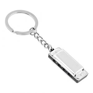 Porte-clés Harmonica spécial 8 tons 4 trous pour clé 3,5 x 1,2 cm Instruments de musique Cadeaux pour enfants (YjingsLOksi, neuf)