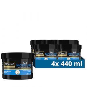 TRESemmé Rich Moisture Masque Capillaire, pour 2x plus d'hydratation instantanée* 4 x 440 ml (Unilever Europe, neuf)