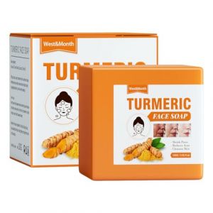 Savon Curcuma | Savon À L'acide Kojique Éclaircissant, 100g Nettoyant Pour Le Visage Au Curcuma Exfoliant Naturel Éclaircissant Pour La Peau, Savon Liquide Pour Peau Claire Au Curcuma (sotryile, neuf)