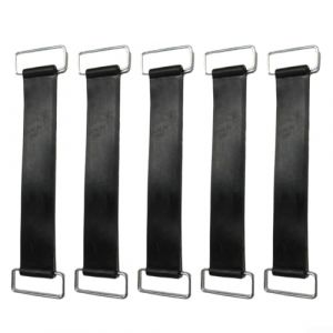 Lot de 5 sangles de batterie de moto en caoutchouc fiable avec attaches métalliques réglables pour plus de stabilité (Sttaruu, neuf)