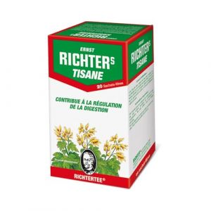 Richter's - Tisane Transit - 100% à Base de Plantes Naturelles - Rhubarbe, Réglisse, Anis, Menthe Poivrée - Boite de 20 Sachets (BeForBio, neuf)