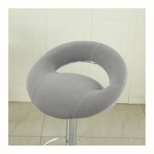 DSAoTeng Lot de 2 housses de tabouret pivotant avec dossier creux &ndash; Housses de tabouret de bar modernes avec dossier semi-rond incurv&eacute;, antid&eacute;rapant, lavable &ndash; Fermeture &eacute;clair pour cuisine, &icirc;lot (AoTeng 21, neuf)