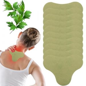 PYEUIFT 50 Pièces Patch Anti Douleur Nuque, Patch Anti-Douleur Nuque, Patch Anti-Douleur en Absinthe, Patch Moxibustion en Absinthe, Soulagement des Douleurs Cervicales, Pour Adultes (tulan4820208, neuf)