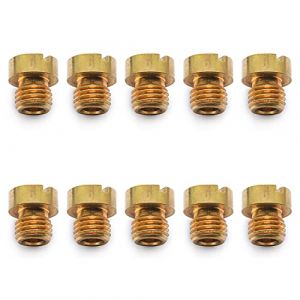 Easyboost Boite de 10 Gicleurs 6mm Taille 100-102-105-108-110-112-115-118-120-122 pour Carburateur Dell'Orto PHBN-PHVA 12 et 17.5 pour Scooter Moto 50 Mob (Easyboost, neuf)