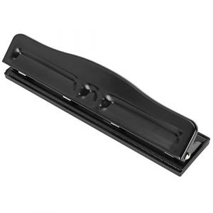 Perforatrice &agrave; 4 Trous, Outil De Perforation Pour Papier R&eacute;glable Poin&ccedil;onneuses Universelles Manuelles Bureau Domicile D'une Capacit&eacute; 10 Feuilles Perforateur Espacement Bord Cartes Photo Reliure Noir (Tinnije, neuf)