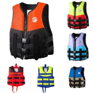 Gilets De Sauvetage Adultes Aide &Agrave; La Flottabilit&eacute; Gilet De Natation en N&eacute;opr&egrave;ne Gilet Kayak Paddle Board Gilet De Flotteur De Natation pour Kayak P&ecirc;che Surf Plong&eacute;e Sport Nautique (usitable, neuf)