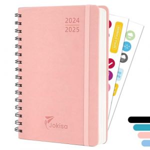 Agenda 2025 Semainier A5 (Août 2024 à Déc 2025) - Planner Journalier en Cuir PU Durable - Spirale Pour Bureaux, Écoles, Organisateurs (ACEVEDO BUSINESS SL, neuf)