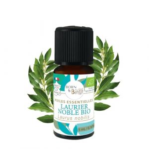 BORN TO BIO - Huile Essentielle de Laurier Noble Bio - 100% Pure et Naturelle - Antivirale & Anti-douleurs - 5ml (Born To BIO, neuf)