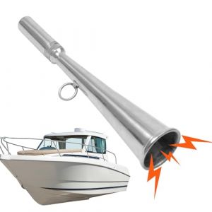 Corne de brume portable en acier inoxydable pour la sécurité | Corne à air de bateau très bruyante en acier inoxydable Cornes d'air de camping marine Bruit fort, Bateau peut klaxon pour bateau, alarme (tryagitan, neuf)