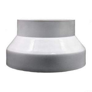 UrbanHui Connecteur r&eacute;ducteur de conduit d'air en PVC 100200 mm Adaptateur de tuyau rond pour syst&egrave;mes de ventilation pour am&eacute;liorer la circulation de l'air et l'efficacit&eacute; (200 &agrave; 150) (UrbanHui, neuf)