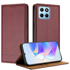 Mo-Beauty Coque pour Huawei Honor X8 5G/Honor X6 5G, Etui pour Honor 70 Lite 5G, Housse avec Fermeture Magn&eacute;tique Porte Cartes 360 Degr&eacute;s Antichoc Protection Stand Fonction - Bourgogne (Mo-Beauty EU Store, neuf)