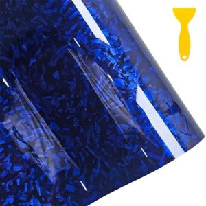 Fondlife Covering Carbone de Voiture forgée,Film Autocollant Adhésif,Carbone de Vinyle, Autocollant Imperméable pour Motos, Les Meubles Décoration (Forgé Bleu, 150 * 30CM) (Pamel Store, neuf)