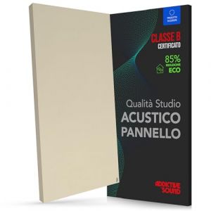Addictive Sound Panneau Acoustique Mural Premium, panneau acoustique qualit&eacute; studio avec laine acoustique, Classe B d'absorption, fabriqu&eacute; dans l'UE, kit mur/plafond, 100x50x6 cm, 6.5 kg, Beige (Addictive Sound, neuf)