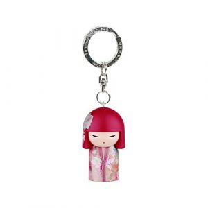 Porte clé Kokeshi Kimmidoll 5cm Tomomi - amitié (Noren Japan, neuf)