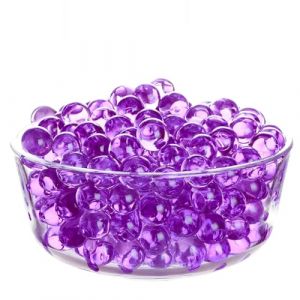 Perles d'eau - 6000 Pi&egrave;ces D&eacute;coratives - 50 g Billes Hydrogel Water Beads pour Remplissage de Vase Perles Flottantes Fabrication de Bougies Centre Table de Mariage Arrangement Floral - Violet (Orlandorose, neuf)
