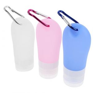 WOFASHPURET Flacon De Voyage Silicone Souple Et Portable Flacon De Voyage Vide Pour Shampoing Distributeur Cosm&eacute;tique Pour (Leiyun, neuf)
