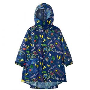 WAWSAM Poncho de Pluie Imperméable pour Enfant Garçons Filles Poncho de Pluie Léger Vestes de Pluie (SensDirect, neuf)