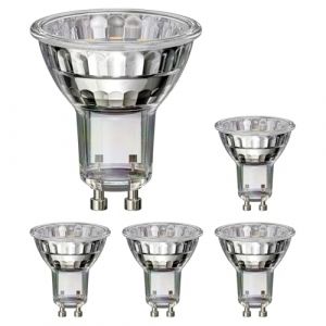 ledscom.de 5 ampoules LED GU10, PAR16, blanc chaud (3000 K), 2,4 W, 227lm, 119&deg;, miroir r&eacute;flecteur (argent) (LEDs Com GmbH, neuf)