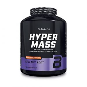 BioTechUSA Hyper Mass | Prise de masse avec m&eacute;lange de glucides et de prot&eacute;ines | Cr&eacute;atine micronis&eacute;e | Sans gluten, 4 kg, Caramel sal&eacute; (Musculation-Sport&Sant&eacute;, neuf)