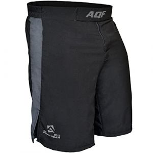 AQF Short de Combat MMA UFC Cage Combat Grappling Kick Boxing Gym Short Extensible 4 Directions &Eacute;vacuation de l'humidit&eacute; Short d'entra&icirc;nement (SPORTS INSIDE, neuf)